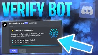 How To Set Up Discord Verification System Bot  Pandez Guard Beta Tutorial [upl. by Kulsrud]