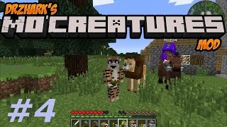 Minecraft Mo Creatures  Taming a Horse 4 [upl. by Pollie]