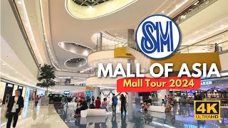 SM MALL OF ASIA the Largest Mall in the Philippines 🇵🇭  4K  Pasay City [upl. by Laise470]