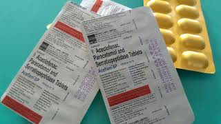 Aceclofenac Paracetamol and Serratiopeptidase Tablets Uses  Aceflam SP [upl. by Akitahs]