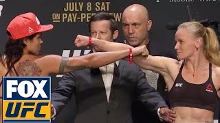 Amanda Nunes vs Valentina Shevchenko  WeighIn  UFC 213 [upl. by Zwick]