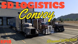 Were Loading Up the Low Boys with some Heavy Stuff SD Logistics Company Convoy [upl. by Andrien946]