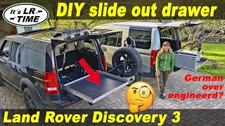 How to build a slide out drawer  DIY  Land Rover Discovery 3  LR3 LR4 [upl. by Akcir729]