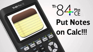 How to Put Notes on the TI 84 Plus CE [upl. by Wier857]