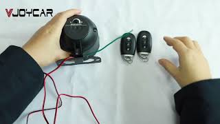 DIY Install Wireless Car Alarm Finding Car Remotely Vibration Sensor Siren [upl. by Hallett471]