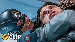 Captain America vs Bucky  Battle at Triskelion Part 1  Captain America The Winter Soldier 2014 [upl. by Marmion]