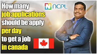 How many job applications should we apply per day to get an IT job in canada  Job Search in Canada [upl. by Strohben44]