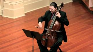 Bach Cello Suite No 6 BWV 1012 Gavotte William Skeen baroque cello [upl. by Eidroj]