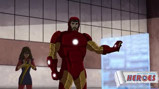 Avengers Ultron Revolution  Iron Man Mark 50 SuitUp Greek Dub [upl. by Antoinette238]