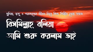 Bismillah bolia ami suru korlam vai  বিসমিল্লাহ বলিয়া আমি শুরু করলাম ভাই Lyrics video [upl. by Jeanette]