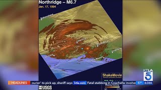 USGS reveals intensity of Northridge quake in new video [upl. by Reider435]