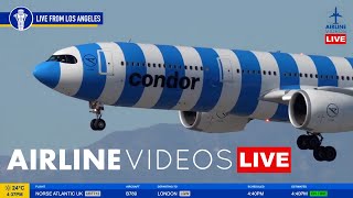 🔴LIVE LAX PLANE SPOTTING Watch Arrivals and Departures [upl. by Jamieson]