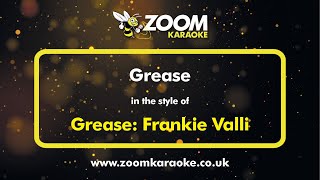 GreaseFrankie Valli  Grease  Karaoke Version from Zoom Karaoke [upl. by Damara]