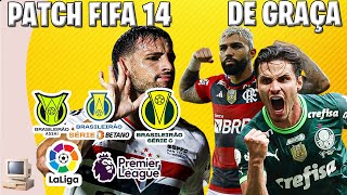 FIFA 14 PATCH BRASILERÃO A B E C  TUTORIAL COMPLETO PC FRACO [upl. by Christiano]