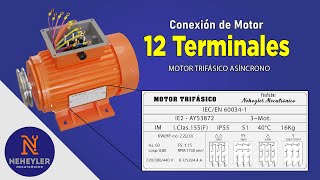 Como Conectar Motor Trifasico de 12 Terminales o Puntas [upl. by Laddie]