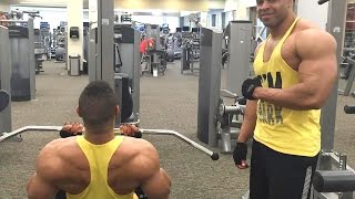 Back amp Biceps Workout to Gain Muscle Mass hodgetwins [upl. by Meridith806]