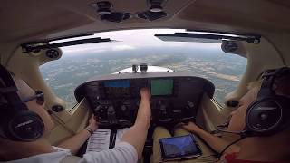 Small Plane Big Airport IFR to Philadelphia International ATC Audio [upl. by Dazraf]