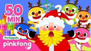 Músicas De Natal Em Português 2024 🎄  Completo  Pinkfong Bebê Tubarão Canções para Crianças [upl. by Sinnod]