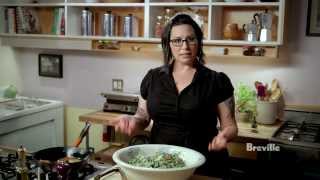 Breville Presents quotMake It Veganquot Quinoa Caesar Salad Isa Chandra Moskowitz [upl. by Socin]