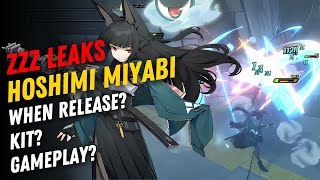 ZZZ LEAKS ABOUT HOSHIMI MIYABI Release Date Kit Gameplay [upl. by Eenahpets]