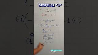 Despejar una Variable mathproblem mathematica mathquestion mathematics mathstricks [upl. by Lief]