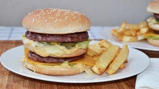 How to Make a McDonalds Big Mac  Easy Homemade Big Mac Recipe [upl. by Oemac]