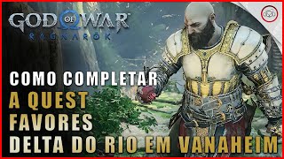 God of war Ragnarok Como completar a Quest Favores Delta Do Rio  Super dica [upl. by Nodaj]