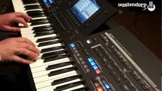 Yamaha TYROS 4 Black Limited Edition keyboard bij Oostendorp Muziek Part 1 [upl. by Rinna]