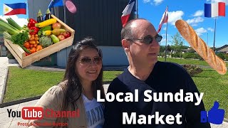 Local Sunday Market  Marché du dimanche à Douvaine HauteSavoie France 🇫🇷 [upl. by Baryram]