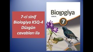 7ci sinif Biologiya KSQ4 Düzgün cavabları ilə [upl. by Dej]