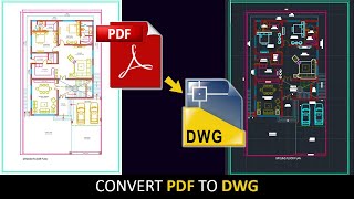 How to Convert PDF into AutoCAD file  PDF to DWG in just 2 minutes [upl. by Manoff]