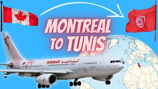 AVOID THIS FLIGHT Tunisairs Longest Route in ECONOMY  Montreal to Tunis [upl. by Bodnar477]