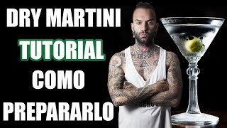 🍸 DRY MARTINI CLÁSICO TUTORIAL  COMO PREPARARLO martini drymartini tutorial cocktail español [upl. by Enelhtac]