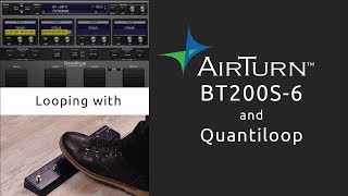 Looping with AirTurn BT200S6 and Quantiloop [upl. by Dawna495]