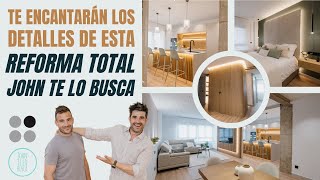 ¡INCREÍBLE PISO Totalmente REFORMADO por John Te Lo Busca y Cocina Moderna con Isla CJR [upl. by Akiner714]