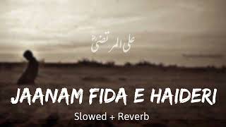 Jaanam FidaeHaideri Slowed  Reverb  Sadiq Hussain [upl. by Wills]