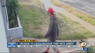 Homeowner relentless in catching package thief [upl. by Rainer]