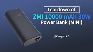 Teardown of ZMI 10000 mAh 30W Power Bank MINI [upl. by Eidac]