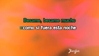 Karaoke Bésame Mucho  Luis Miguel [upl. by Kcirdlek]