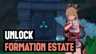 Unlock Formation Estate Domain  Genshin Impact 20 [upl. by Carena]