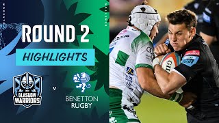 Glasgow Warriors v Benetton  Highlights  Round 2  URC 202425 [upl. by Yerot722]