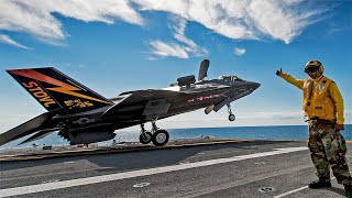 Just Happened F35B Pilot Performs A Crazy Vertical Takeoff [upl. by Isiah304]