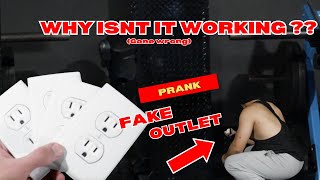 Fake Outlet At Gym Prank   Vlog [upl. by Lavro]