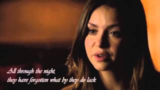 Sleeping At Last  All Through The Night Lyrics  Vampire Diaries 6x02 [upl. by Faus]