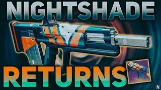 Nightshade Pulse Rifle Year 2 Version  Destiny 2 Black Armory [upl. by Anirahc405]