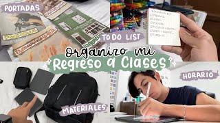 Organización para el REGRESO A CLASES✨  Papeleria portadas mochila y más 🖍 [upl. by Clark170]