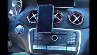 Mercedes Benz OEMMOUNTScom Phone Mount Install  C Class CLA GLA [upl. by Portingale]