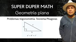 Geometría plana Trigonometría problemas teorema de Pitágoras [upl. by Jacynth]