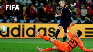 Andres Iniesta goal vs Netherlands  ALL THE ANGLES  2010 FIFA World Cup [upl. by Yemarej]