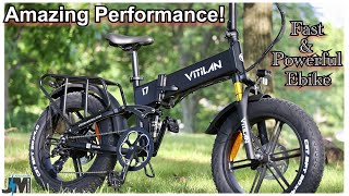 Vitilan i7 Ebike review  A Folding Fat Tire ebike that does not disappoint [upl. by Cohbath]